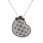 Pasquale Bruni 18k White Gold Lulu Diamond Heart Pendant Necklace
