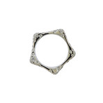 Pasquale Bruni 18k White Gold Metafore Diamond Ring // Ring Size: 7