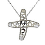 Pasquale Bruni 18 White Gold Diamond Pendant Necklace