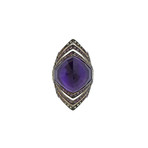 Stephen Webster 18k White Gold Lady Stardust Sapphire + Amethyst Ring // Ring Size: 6