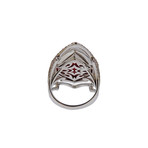 Stephen Webster 18k White Gold Lady Stardust Multi-Stone Ring // Ring Size: 6.75