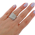 Pasquale Bruni 18k White Gold Diamond Ring // Ring Size: 7