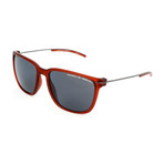 Unisex P8637 Sunglasses // Red Transparent