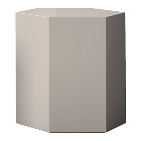 Centre Occasional Table // Glossy Chateau Gray // 18"