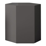 Centre Occasional Table // Glossy Dark Gull Gray // 18"