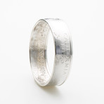Silver State Quarter Coin Ring // California // Polished Silver (Ring Size: 7)