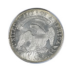 1830 Capped Bust Half Dollar, Small 0, PCGS Certified AU53