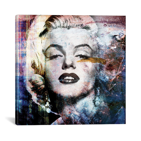 Grunge Marilyn (12"W x 12"H x 0.75"D)