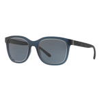 Burberry // Men's Square Sunglasses // Matte Blue + Gray