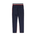 New Tri Color Track Pant // Navy + White + Red (L)
