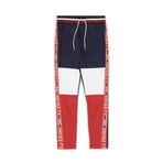 New Tri Color Track Pant // Navy + White + Red (L)