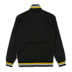 New Tri Color Track Jacket // Black + Gray + White + Yellow (XL)