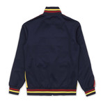 New Tri Color Track Jacket // Red + Blue + Yellow (XL)