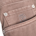 5-Pocket Denim Jeans // Beige (40WX32L)