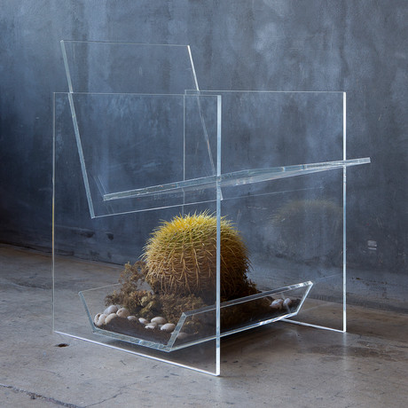 Cactus Armchair + Multi-Purpose Sub-Seat Terrarium