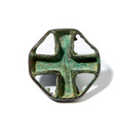 Crusader-Period Bronze Bread Stamp // Form of a Cross