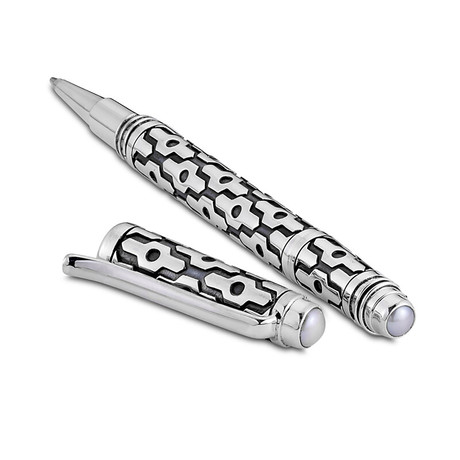 Bali Modern Design Pen // Sterling Silver + Pearl