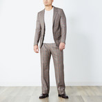 Wade Fully Lined Suit // Brown (Euro: 48)