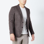 Zach Fully Lined Tailored Jacket // Brown (Euro: 46)