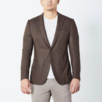 Derek Fully Lined Tailored Jacket // Brown (Euro: 50)