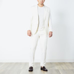 Elias Fully Lined Suit // Ivory (Euro: 52)
