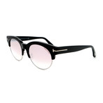 Unisex FT05985201Z Sunglasses // Shiny Black + Pink Mirror