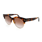 Unisex FT05985253G Sunglasses // Blonde Havana + Brown