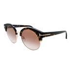 Unisex Sound FT06085452G Sunglasses // Dark Havana + Brown