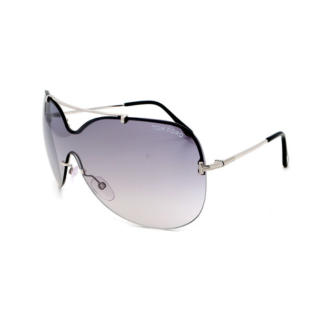 Tom Ford // Unisex FT05197016C Sunglasses // Silver + Smoke