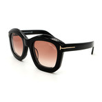 Unisex FT05825001F Sunglasses // Shiny Black + Pink Gradient