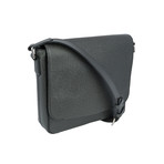 Louis Vuitton // Ardoise Taiga Leather Roman PM Messenger Bag // Black // Pre-Owned