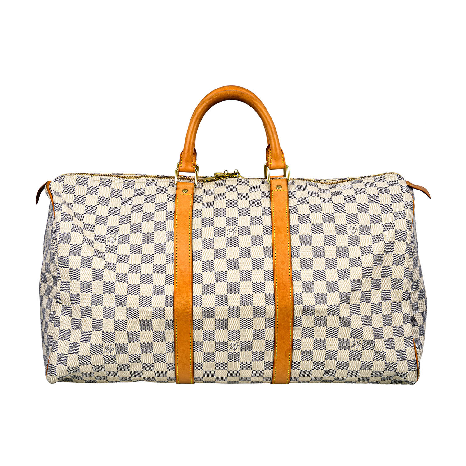 Louis Vuitton // Damier Canvas Keepall Duffle 50 Travel Bag // White // Pre-Owned - Hermes ...