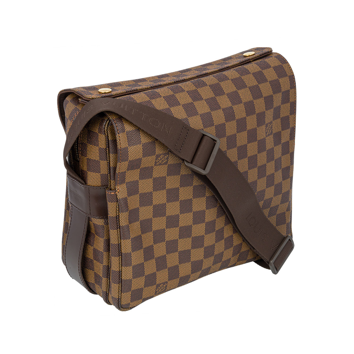 Louis Vuitton // Damier Ebene Naviglio Shoulder Messenger Bag V2 ...