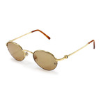 Cartier // Unisex MOG17309 Sunglasses // Pale Gold