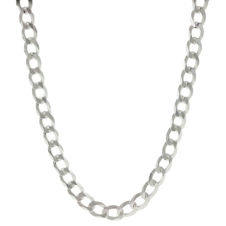 Solid Sterling Silver Cuban Link Chain Necklace // 5mm (20")