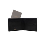 Men's Light Grained Leather Wallet // Black