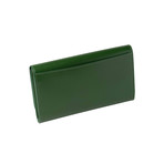 Women's Leather Large Wallet // Green