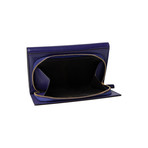 Women's Leather Wallet Small // Purple