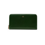 Women's Leather Medium Wallet // Green