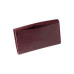Women's Leather Wallet // Wine Red