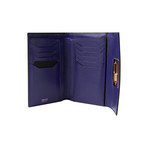 Women's Leather Wallet Small // Purple