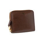 Women's Small Brown Leather Wallet // Brown