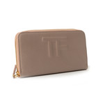 Women's Leather Wallet // Pink