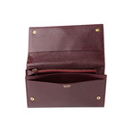 Women's Leather Wallet // Wine Red