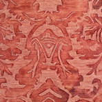 Traditional Wool Damask Area Rug // Cinnamon // 9' x 13'