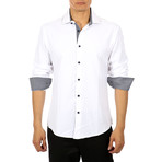 Marcel Long Sleeve Button-Up Shirt // White (M)