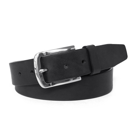 Frey Casual Leather Belt // Handcrafted in USA // Black (32)