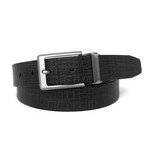 Antonio Reversible Leather Belt // Handcrafted in USA // Black + Brown (42)