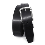 Frey Casual Leather Belt // Handcrafted in USA // Black (40)