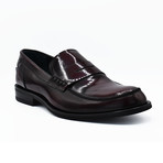 Blake Shiny Leather Dress Shoes // Burgundy (Euro: 44)